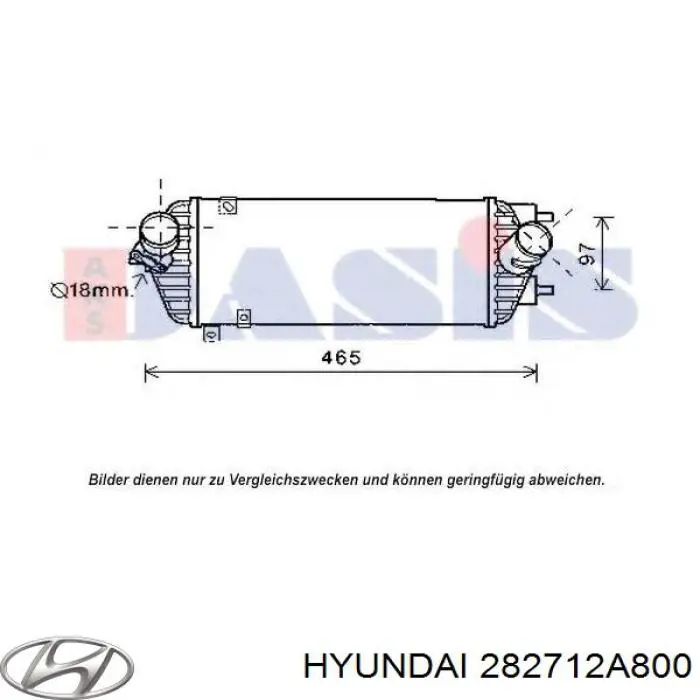 Система охолодження наддувочного повітря Hyundai/Kia 282712A800 ціна, від 100.53 USD
