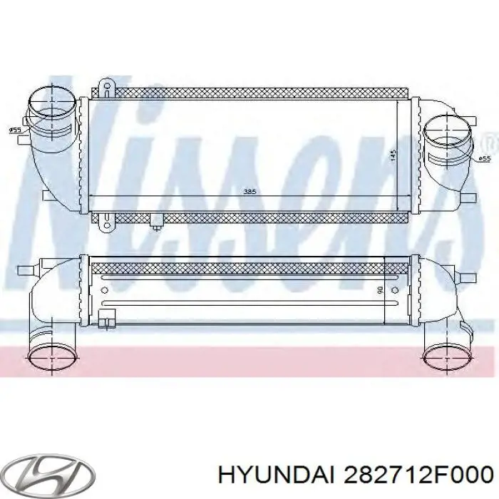 282712F000 Hyundai/Kia радіатор интеркуллера