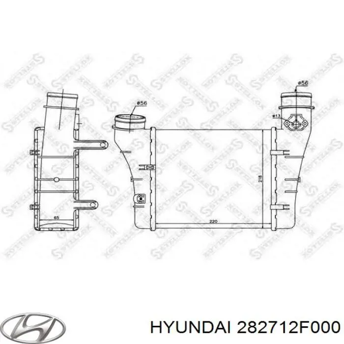 Купити 282712F000 Hyundai/Kia Радіатор интеркуллера