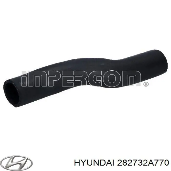 Шланг/патрубок інтеркулера, нижній Hyundai I20 (PB) (Хендай Ай 20)