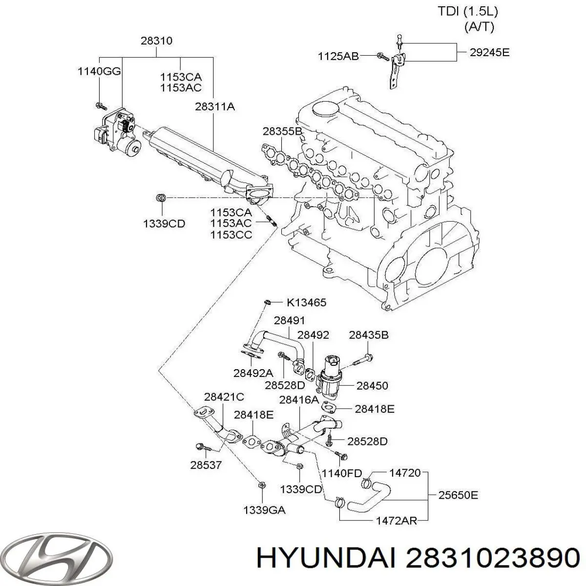 Впускний колектор на KIA Spectra  