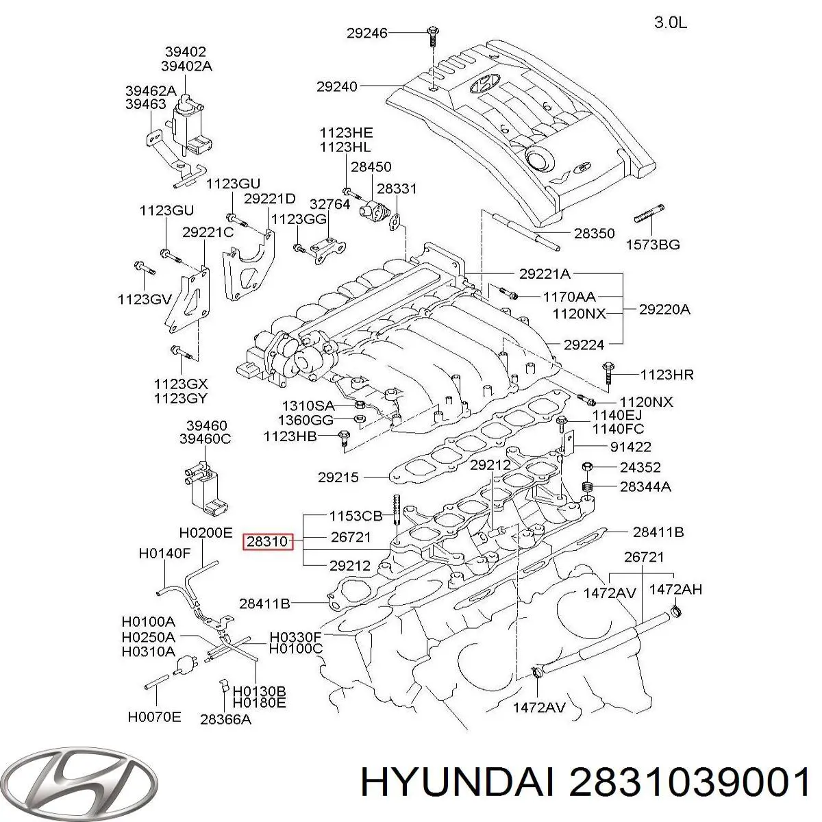  2831039001 Hyundai/Kia