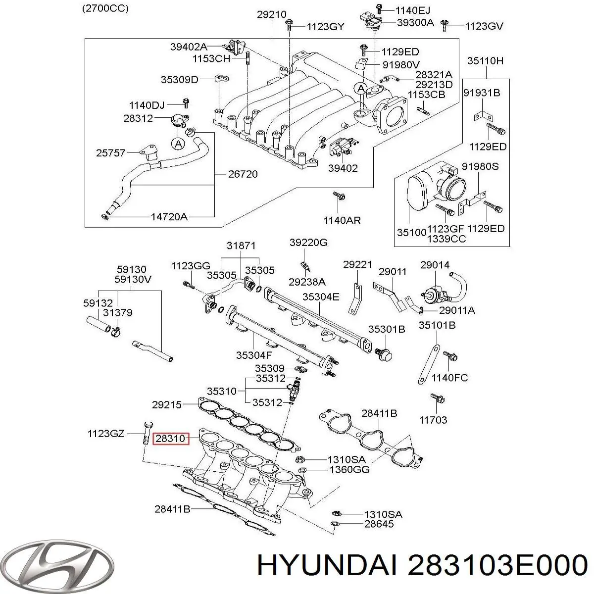  283103E000 Hyundai/Kia