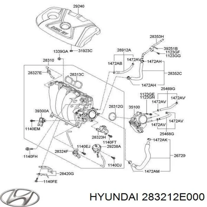  283212E000 Hyundai/Kia