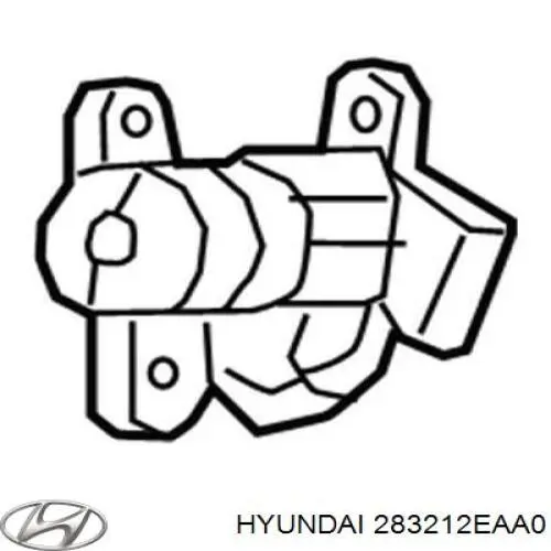 Клапан управления заслонкой впускного коллектора HYUNDAI 283212EAA0