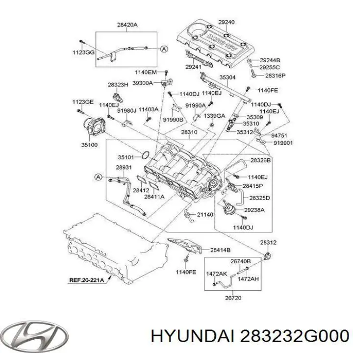  283232G000 Hyundai/Kia