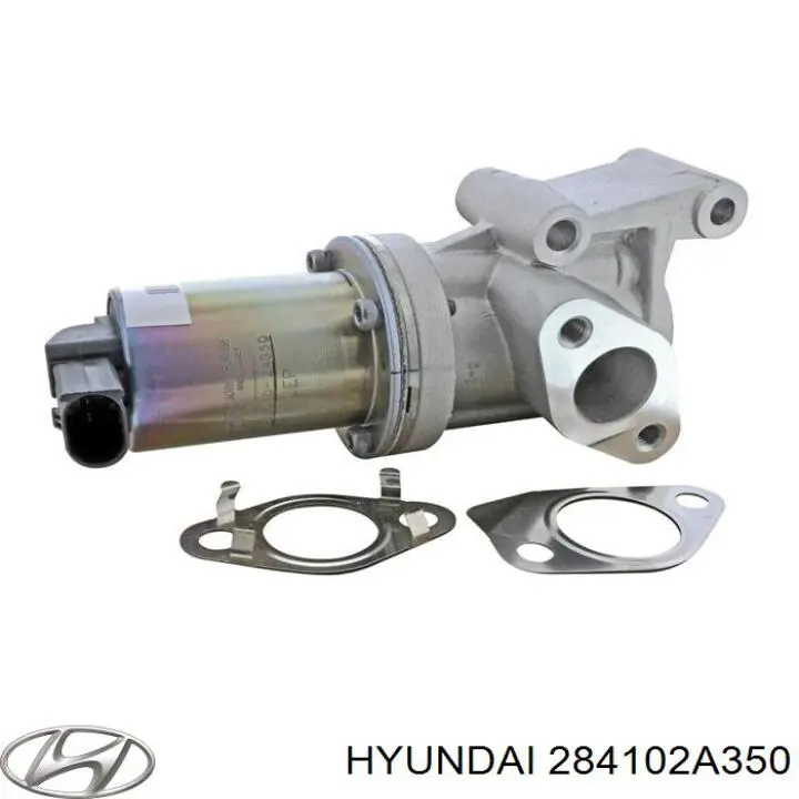 284102A350 Hyundai/Kia клапан egr, рециркуляції газів