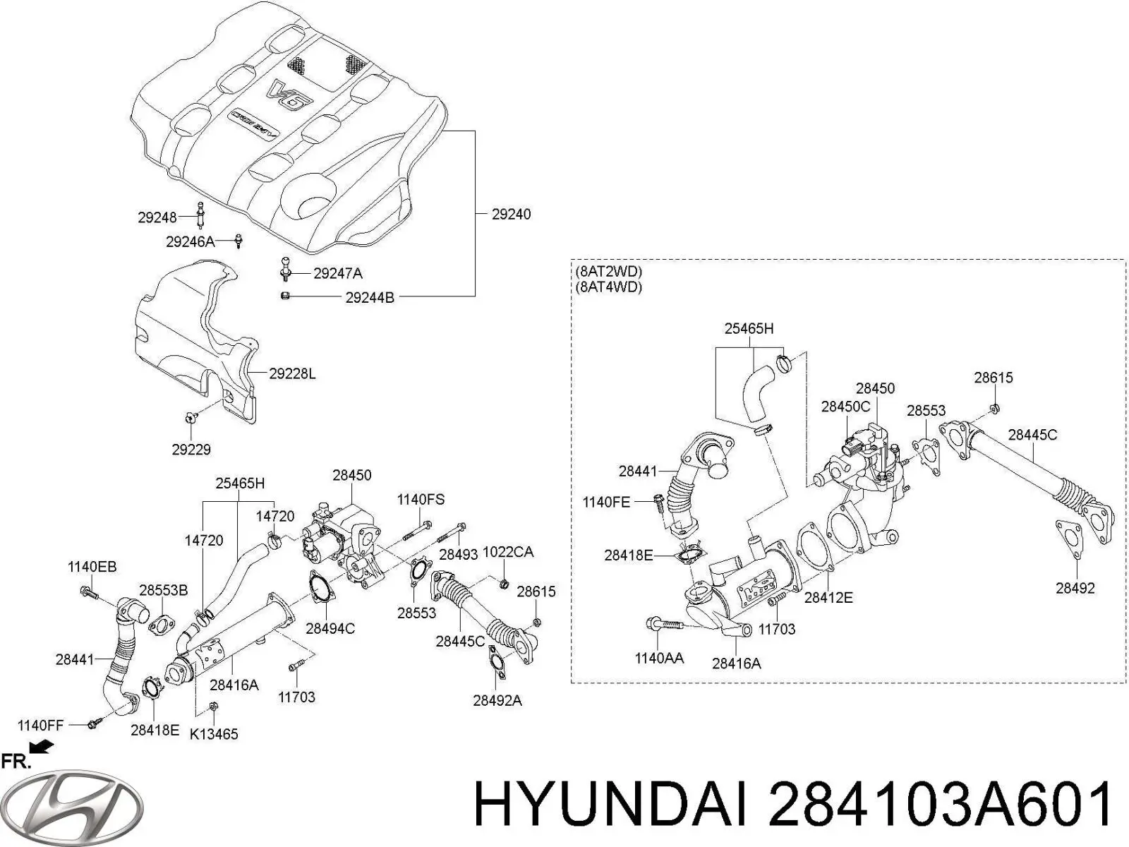  284103A601 Hyundai/Kia