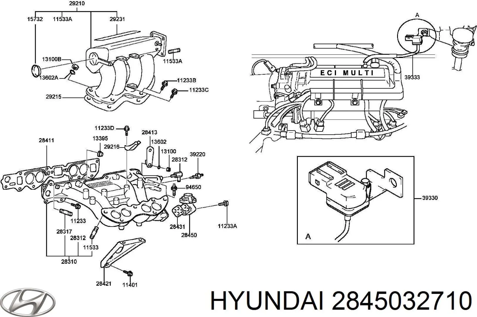 Клапан EGR Hyundai/Kia 2845032710 ціна, від 70.54 USD