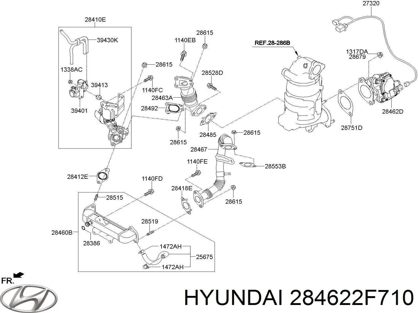 Купити 284622F710 Hyundai/Kia 