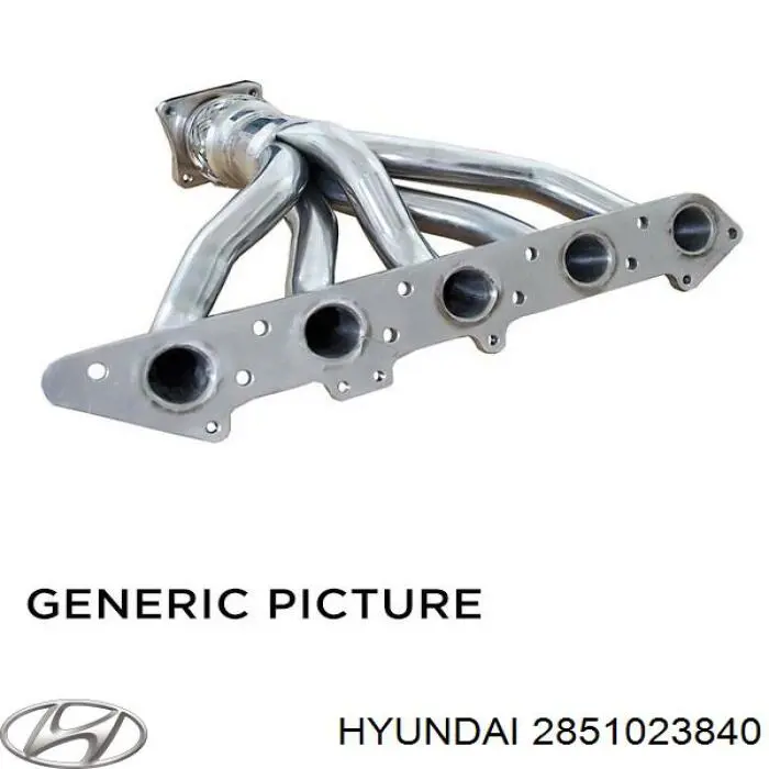 Газопроводи (колектор випускний) Hyundai/Kia 2851023840 ціна, від 1369.59 USD