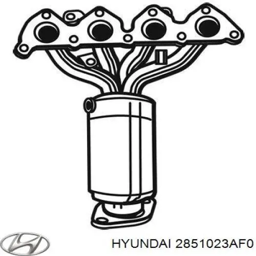 Конвертор-каталізатор (каталітичний нейтралізатор) Hyundai/Kia 2851023AF0 ціна, від 190.57 USD