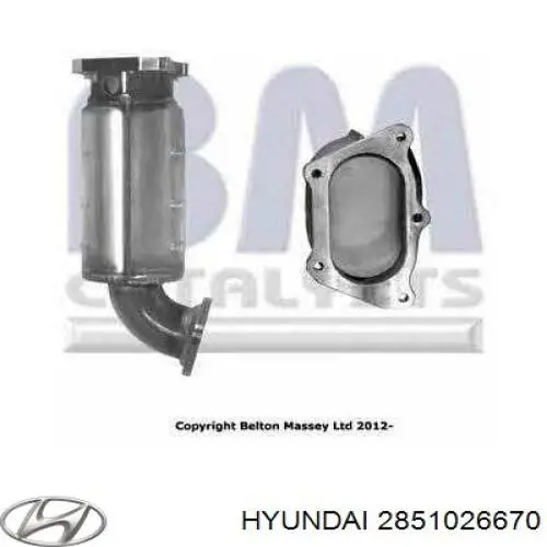 Купити 2851026560 Hyundai/Kia Випускний колектор