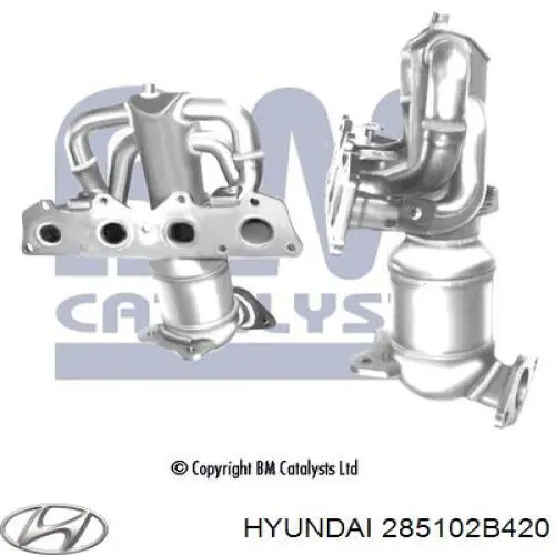 Газопроводи (колектор випускний) Hyundai Elantra IV седан (HD) (2006 - 2011) ціна, від 199.86 USD