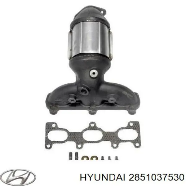 Купити 2851037530 Hyundai/Kia Конвертор-каталізатор, лівий