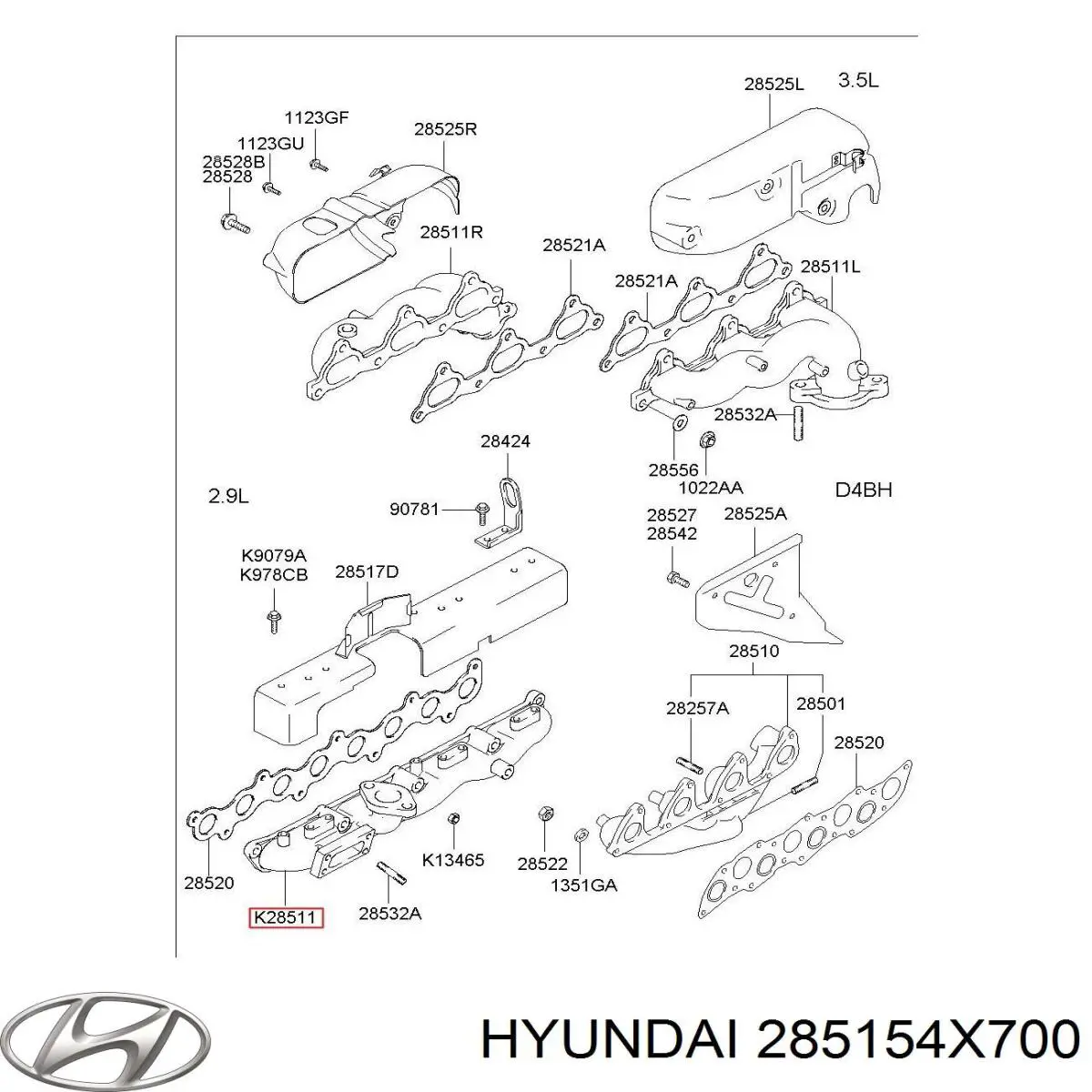  285154X700 Hyundai/Kia