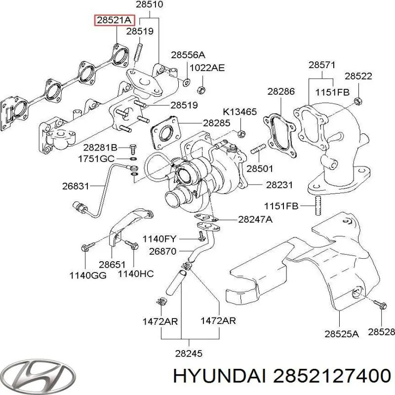 Прокладка випускного колектора Parts-Mall P1MA041 ціна, від 3.94 USD