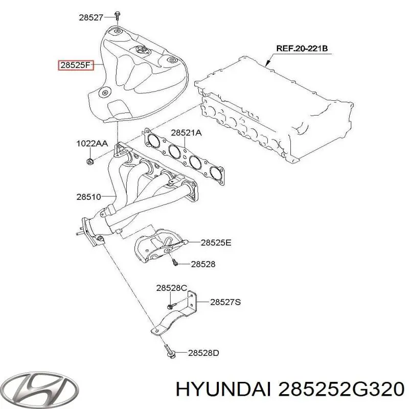  Hyundai/Kia 285252G320 ціна, від 13.82 USD