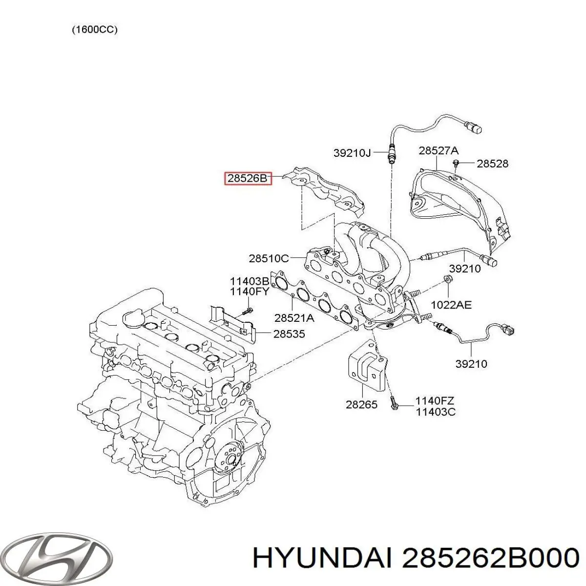  Hyundai/Kia 285262B000 ціна, від 13.89 USD