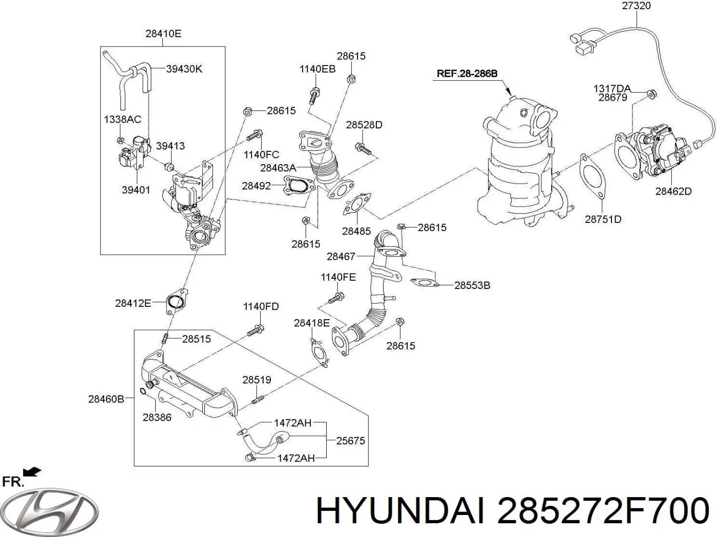 Купити 285272F700 Hyundai/Kia 