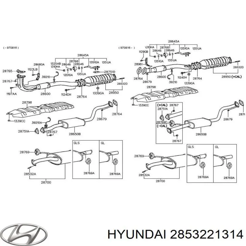 Купити 2853221314 Hyundai/Kia 