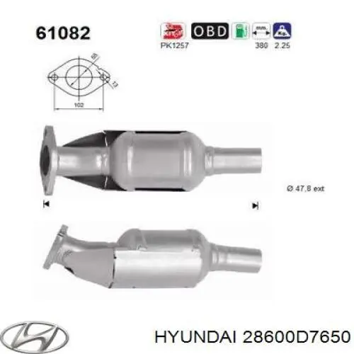  28600D7650 Hyundai/Kia