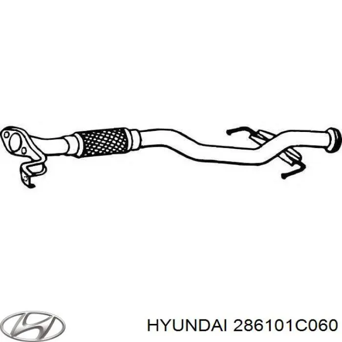 Глушник, передня частина 286101C060 Hyundai/Kia