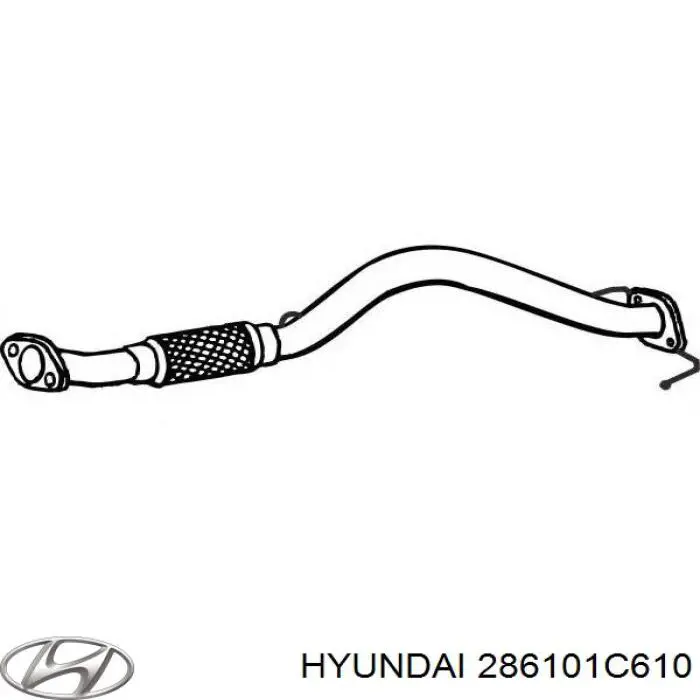 286101C610 Hyundai/Kia Глушник передній