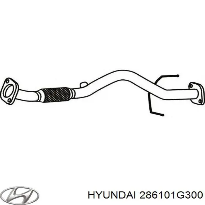 286101G300 Hyundai/Kia Глушник передній