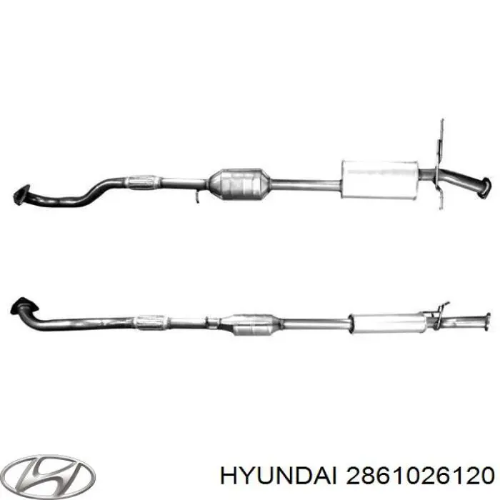 Глушник Hyundai/Kia 2861026120 ціна, від 50.47 USD