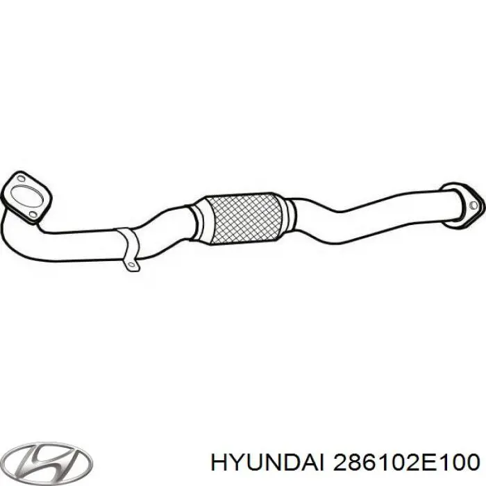 286102E100 Hyundai/Kia глушник, передня частина