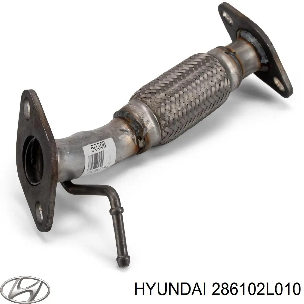 286102L010 Hyundai/Kia труба приймальна (штани глушника, передня)