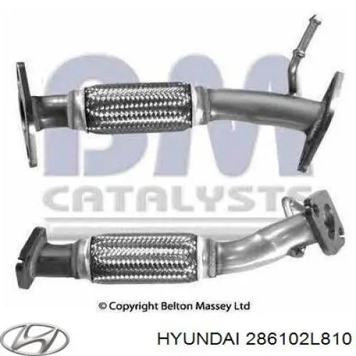 286102L810 Hyundai/Kia Штани глушника передні