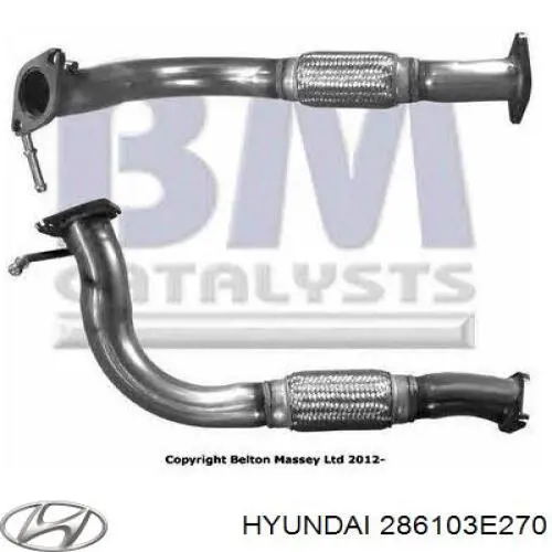 Купити 286103E270 Hyundai/Kia Глушник, передня частина