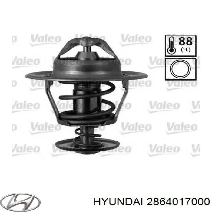 З'єднувальні елементи, система випуску Hyundai/Kia 2864017000