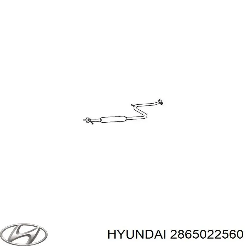 Глушник, центральна частина Hyundai Accent (Хендай Акцент)