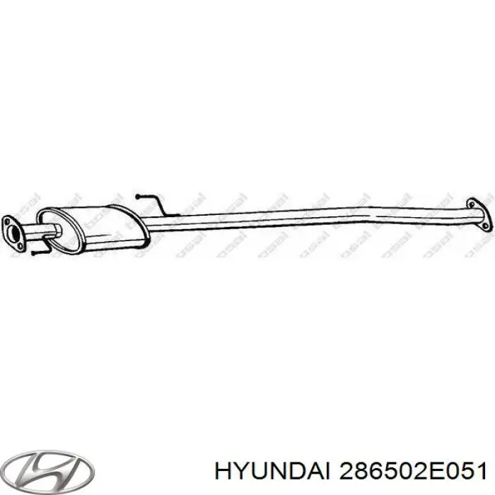 Система випуску газів двигуна Hyundai/Kia 286502E051 ціна, від 51.66 USD