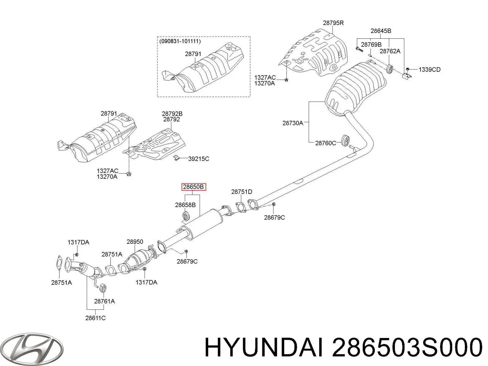  286503S000 Hyundai/Kia