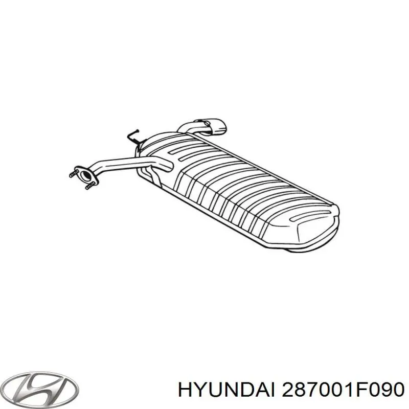 Труба приймальна (штани) глушника, передня Hyundai/Kia 287001F090 ціна, від 71.57 USD