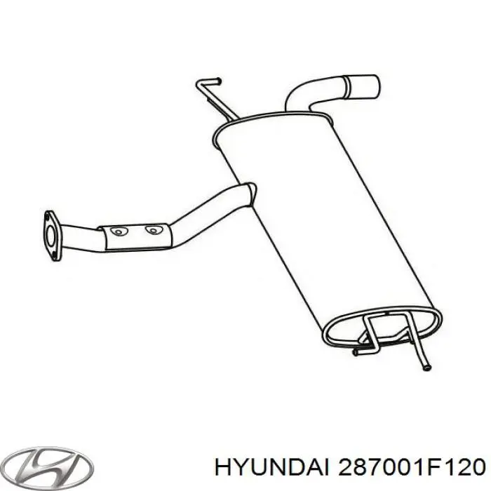 Труба приймальна (штани) глушника, передня Hyundai/Kia 287001F120 ціна, від 71.41 USD