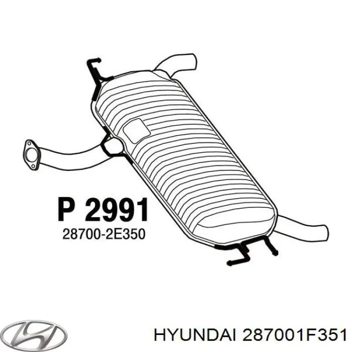  Hyundai/Kia 287001F351 ціна, від 88.66 USD