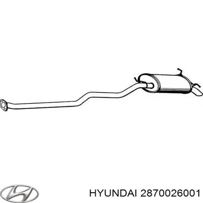 Купити 2870026001 Hyundai/Kia Вихлоп