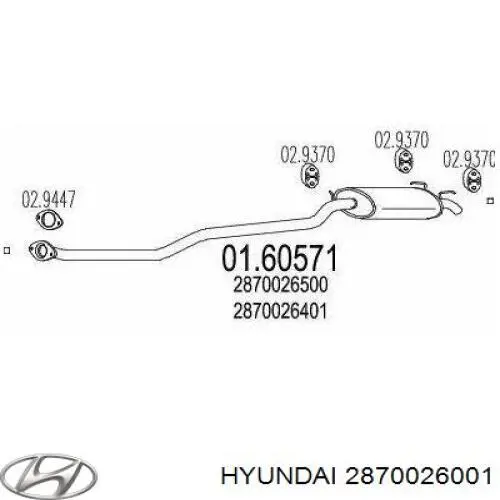  2870026001 Hyundai/Kia