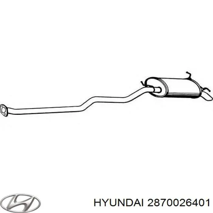 Вихлопна труба Hyundai/Kia 2870026401 ціна, від 64.80 USD