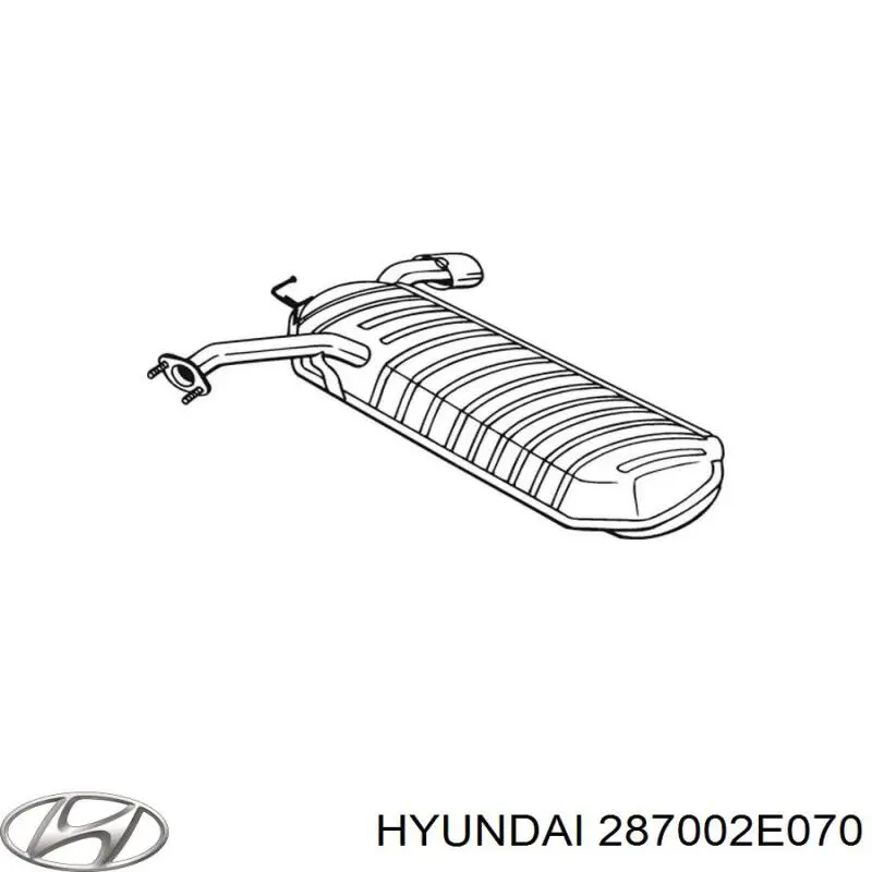 Купити 287002E070 Hyundai/Kia Вихлоп