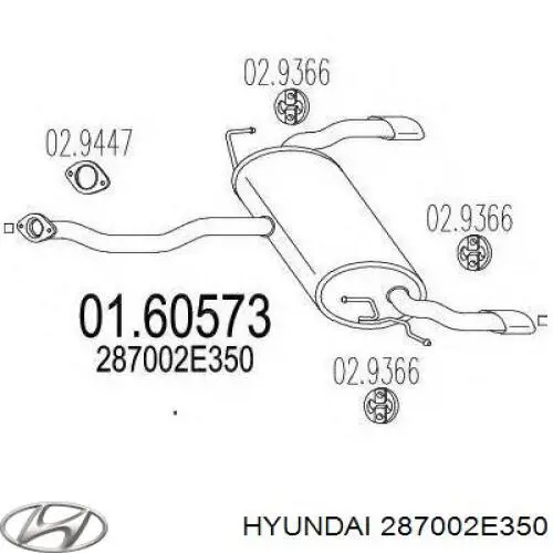  287002E356 Hyundai/Kia