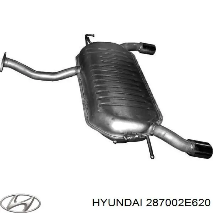 Вихлоп Hyundai/Kia 287002E620 ціна, від 126.69 USD
