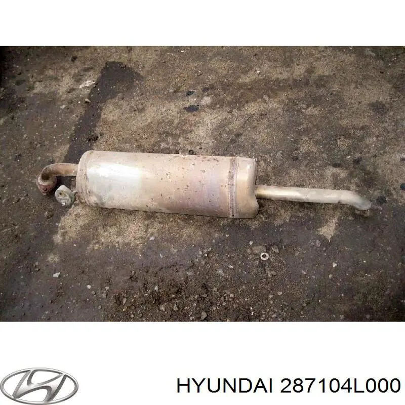 287104L000 Hyundai/Kia глушник, задня частина
