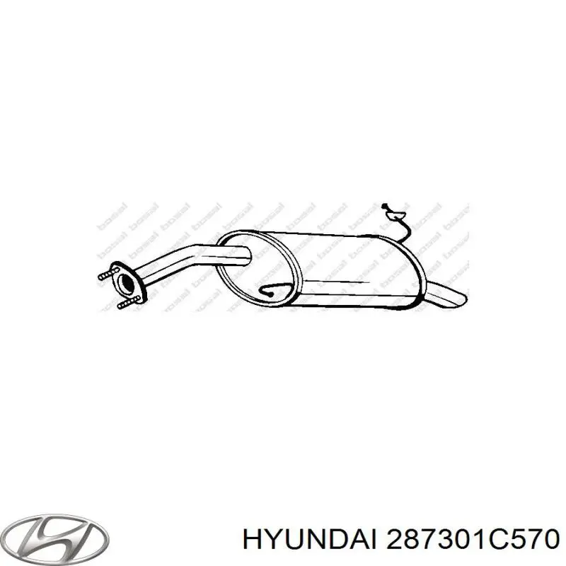 Вихлопна труба Hyundai/Kia 287301C570 ціна, від 52.82 USD