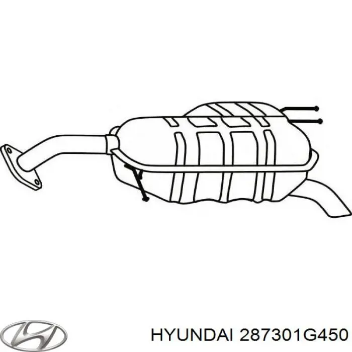 Купити 287301G450 Hyundai/Kia Вихлоп